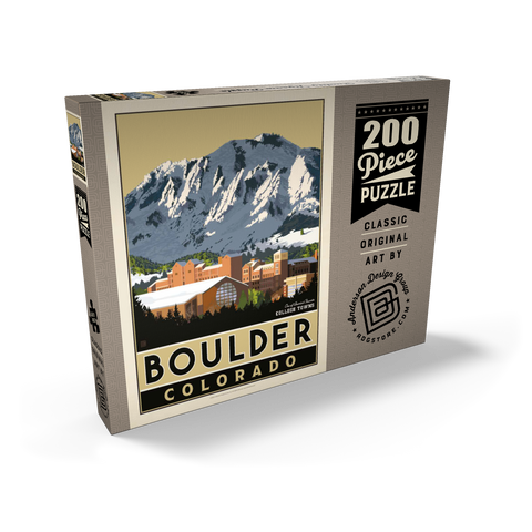 Darstellung des Puzzle Motivs American College Towns: Boulder, CO American College Towns: Boulder, CO 200 Puzzle Schachtel Ansicht2