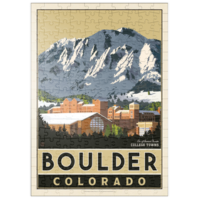 Darstellung des Puzzle Motivs American College Towns: Boulder, CO - Puzzleteile: 200