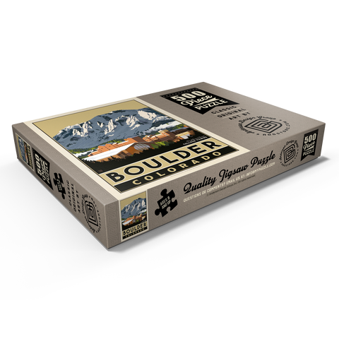 Darstellung des Puzzle Motivs American College Towns: Boulder, CO American College Towns: Boulder, CO 500 Puzzle Schachtel Ansicht1