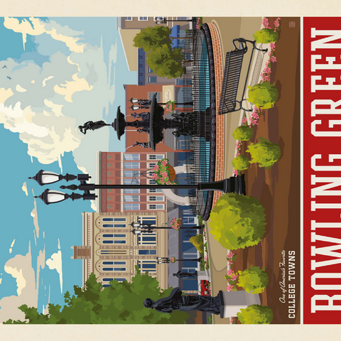 Darstellung des Puzzle Motivs American College Towns: Bowling Green, KY American College Towns: Bowling Green, KY 500 Puzzle 3D Modell