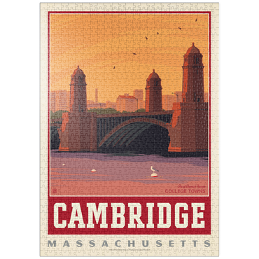 Darstellung des Puzzle Motivs puzzleplate American College Towns: Cambridge, MA 1000 Puzzle