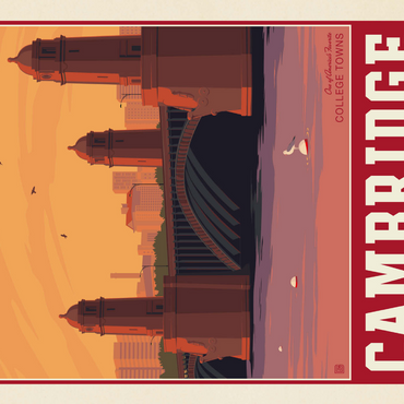 Darstellung des Puzzle Motivs American College Towns: Cambridge, MA 1000 Puzzle 3D Modell