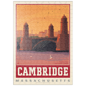 Darstellung des Puzzle Motivs American College Towns: Cambridge, MA - Puzzleteile: 200
