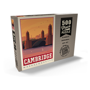 Darstellung des Puzzle Motivs American College Towns: Cambridge, MA 500 Puzzle Schachtel Ansicht2