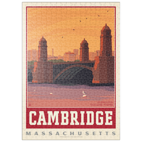 Darstellung des Puzzle-Motivs American College Towns: Cambridge, MA – Puzzleteile: 500