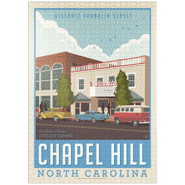 Darstellung des Puzzle Motivs puzzleplate American College Towns: Chapel Hill, NC 1000 Puzzle