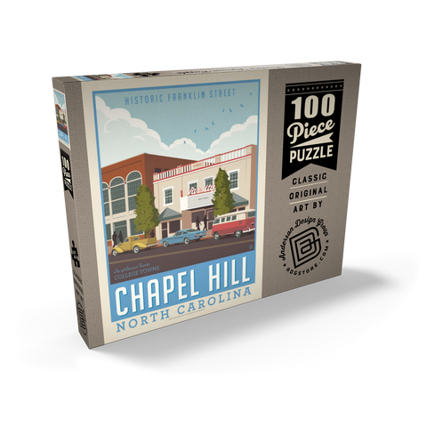 Darstellung des Puzzle Motivs American College Towns: Chapel Hill, NC American College Towns: Chapel Hill, NC 100 Puzzle Schachtel Ansicht2