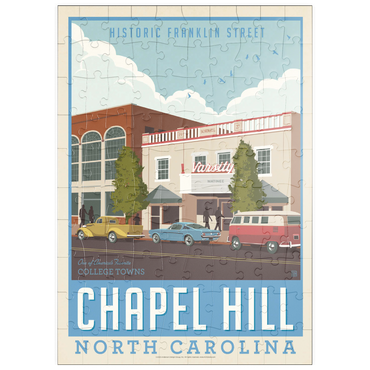 Darstellung des Puzzle Motivs puzzleplate American College Towns: Chapel Hill, NC 100 Puzzle
