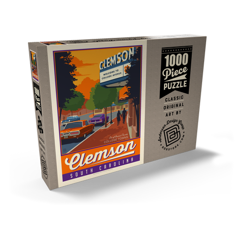 Darstellung des Puzzle Motivs American College Towns: Clemson, SC American College Towns: Clemson, SC 1000 Puzzle Schachtel Ansicht2