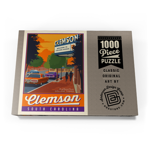 Darstellung des Puzzle Motivs American College Towns: Clemson, SC American College Towns: Clemson, SC 1000 Puzzle Schachtel Ansicht3