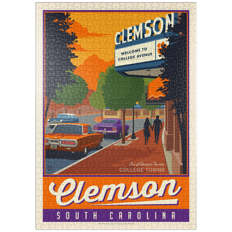 Darstellung des Puzzle Motivs American College Towns: Clemson, SC puzzleplate American College Towns: Clemson, SC 1000 Puzzle