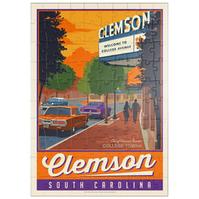 Darstellung des Puzzle Motivs American College Towns: Clemson, SC - Puzzleteile: 100