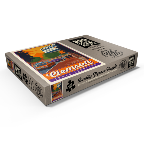 Darstellung des Puzzle Motivs American College Towns: Clemson, SC American College Towns: Clemson, SC 500 Puzzle Schachtel Ansicht1