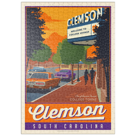 Darstellung des Puzzle Motivs American College Towns: Clemson, SC - Puzzleteile: 500