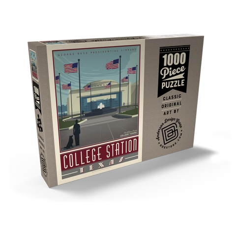 Darstellung des Puzzle Motivs American College Towns: College Station, TX American College Towns: College Station, TX 1000 Puzzle Schachtel Ansicht2