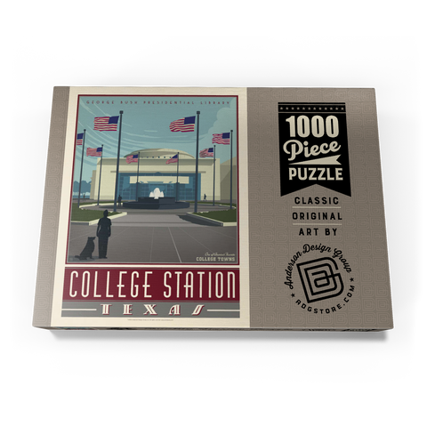 Darstellung des Puzzle Motivs American College Towns: College Station, TX American College Towns: College Station, TX 1000 Puzzle Schachtel Ansicht3