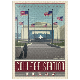 Darstellung des Puzzle-Motivs American College Towns: College Station, TX – Puzzleteile: 1000