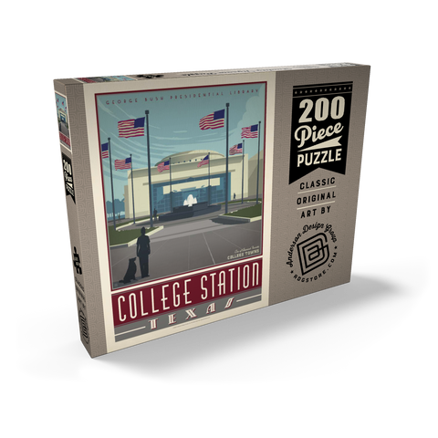 Darstellung des Puzzle Motivs American College Towns: College Station, TX American College Towns: College Station, TX 200 Puzzle Schachtel Ansicht2