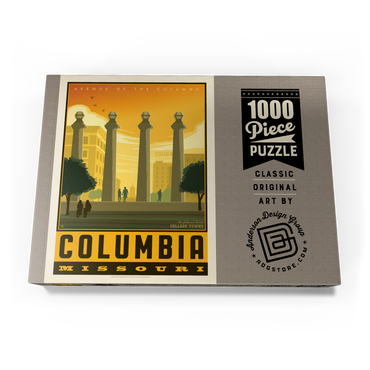 Darstellung des Puzzle Motivs American College Towns: Columbia, MO 1000 Puzzle Schachtel Ansicht3