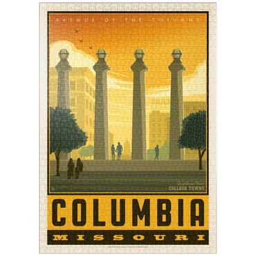 Darstellung des Puzzle Motivs puzzleplate American College Towns: Columbia, MO 1000 Puzzle