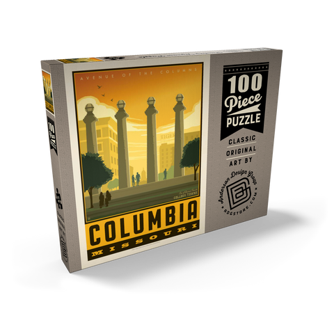 Darstellung des Puzzle Motivs American College Towns: Columbia, MO American College Towns: Columbia, MO 100 Puzzle Schachtel Ansicht2