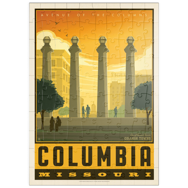 Darstellung des Puzzle Motivs puzzleplate American College Towns: Columbia, MO 100 Puzzle