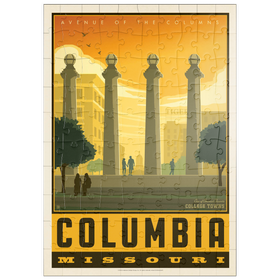 Darstellung des Puzzle Motivs American College Towns: Columbia, MO - Puzzleteile: 100