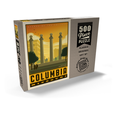 Darstellung des Puzzle Motivs American College Towns: Columbia, MO 500 Puzzle Schachtel Ansicht2