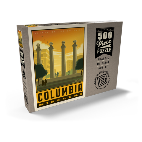 Darstellung des Puzzle Motivs American College Towns: Columbia, MO American College Towns: Columbia, MO 500 Puzzle Schachtel Ansicht2