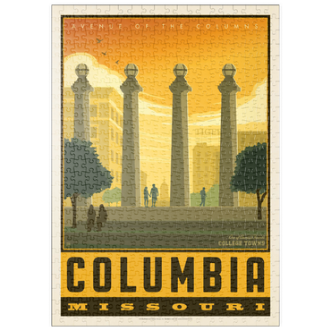 Darstellung des Puzzle Motivs puzzleplate American College Towns: Columbia, MO 500 Puzzle