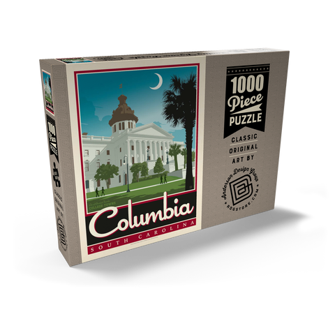 Darstellung des Puzzle Motivs American College Towns: Columbia, SC American College Towns: Columbia, SC 1000 Puzzle Schachtel Ansicht2