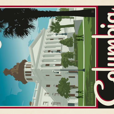 Darstellung des Puzzle Motivs American College Towns: Columbia, SC 1000 Puzzle 3D Modell