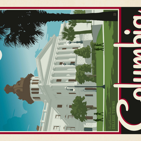 Darstellung des Puzzle Motivs American College Towns: Columbia, SC American College Towns: Columbia, SC 1000 Puzzle 3D Modell