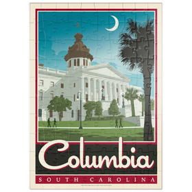 Darstellung des Puzzle Motivs American College Towns: Columbia, SC - Puzzleteile: 100