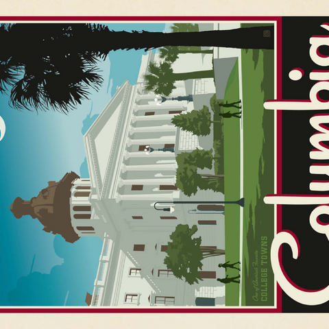 Darstellung des Puzzle Motivs American College Towns: Columbia, SC American College Towns: Columbia, SC 100 Puzzle 3D Modell