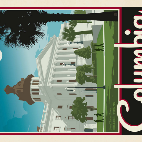 Darstellung des Puzzle Motivs American College Towns: Columbia, SC American College Towns: Columbia, SC 200 Puzzle 3D Modell