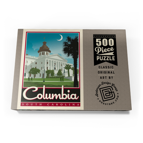 Darstellung des Puzzle Motivs American College Towns: Columbia, SC American College Towns: Columbia, SC 500 Puzzle Schachtel Ansicht3