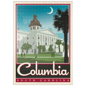 Darstellung des Puzzle Motivs American College Towns: Columbia, SC - Puzzleteile: 500