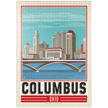 Darstellung des Puzzle Motivs puzzleplate American College Towns: Columbus, OH 1000 Puzzle