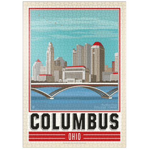 Darstellung des Puzzle Motivs American College Towns: Columbus, OH puzzleplate American College Towns: Columbus, OH 1000 Puzzle