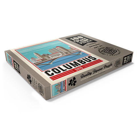 Darstellung des Puzzle Motivs American College Towns: Columbus, OH American College Towns: Columbus, OH 100 Puzzle Schachtel Ansicht1