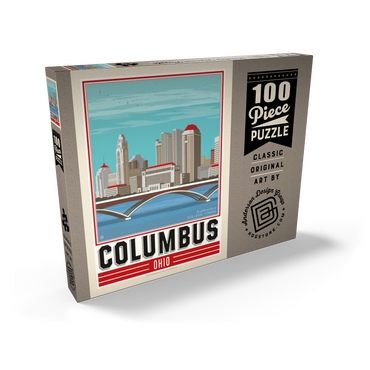 Darstellung des Puzzle Motivs American College Towns: Columbus, OH 100 Puzzle Schachtel Ansicht2