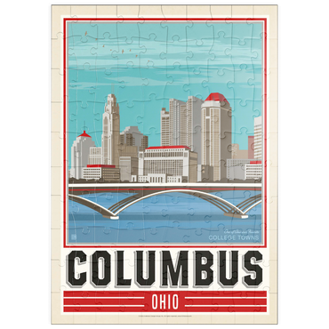 Darstellung des Puzzle Motivs puzzleplate American College Towns: Columbus, OH 100 Puzzle