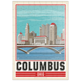 Darstellung des Puzzle Motivs American College Towns: Columbus, OH - Puzzleteile: 100