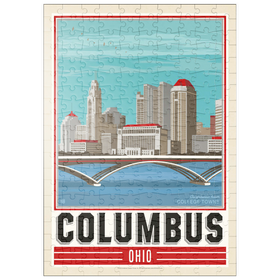 Darstellung des Puzzle Motivs American College Towns: Columbus, OH - Puzzleteile: 200
