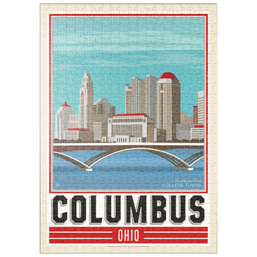 Darstellung des Puzzle Motivs puzzleplate American College Towns: Columbus, OH 500 Puzzle