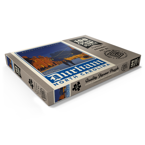 Darstellung des Puzzle Motivs American College Towns: Durham, NC American College Towns: Durham, NC 100 Puzzle Schachtel Ansicht1