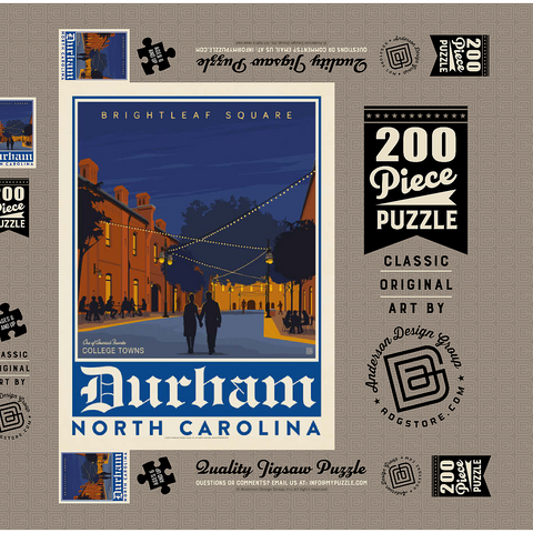 Darstellung des Puzzle Motivs American College Towns: Durham, NC American College Towns: Durham, NC 200 Puzzle Schachtel 3D Modell