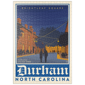 Darstellung des Puzzle Motivs American College Towns: Durham, NC - Puzzleteile: 500