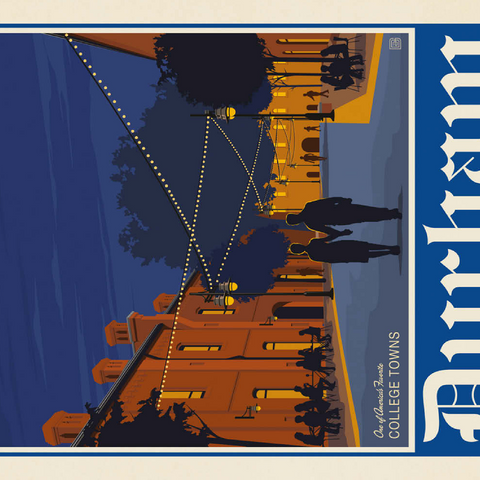 Darstellung des Puzzle Motivs American College Towns: Durham, NC American College Towns: Durham, NC 500 Puzzle 3D Modell
